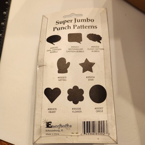 Cloud Cartoon Thought Bubble Super Jumbo Hole Punch Emagination paper Scrapbook - Picture 5 of 5